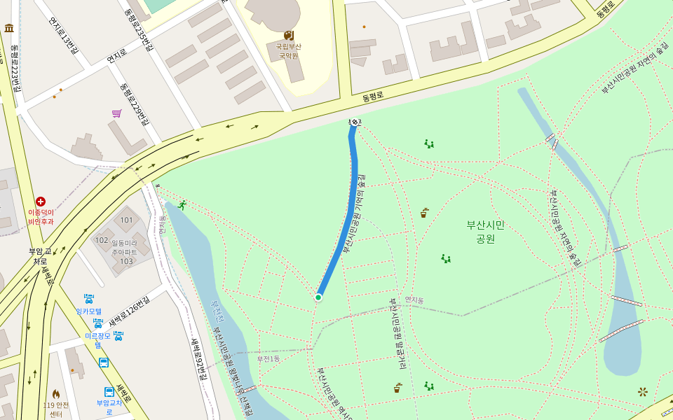 부산시민공원 기억의 숲길