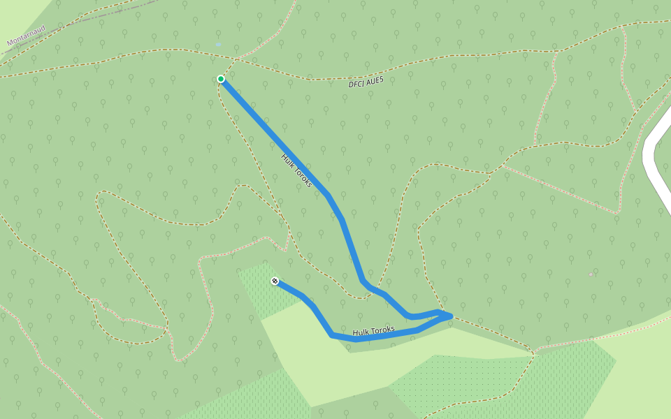Hulk Toroks walking route map in Murviel-lès-Montpellier