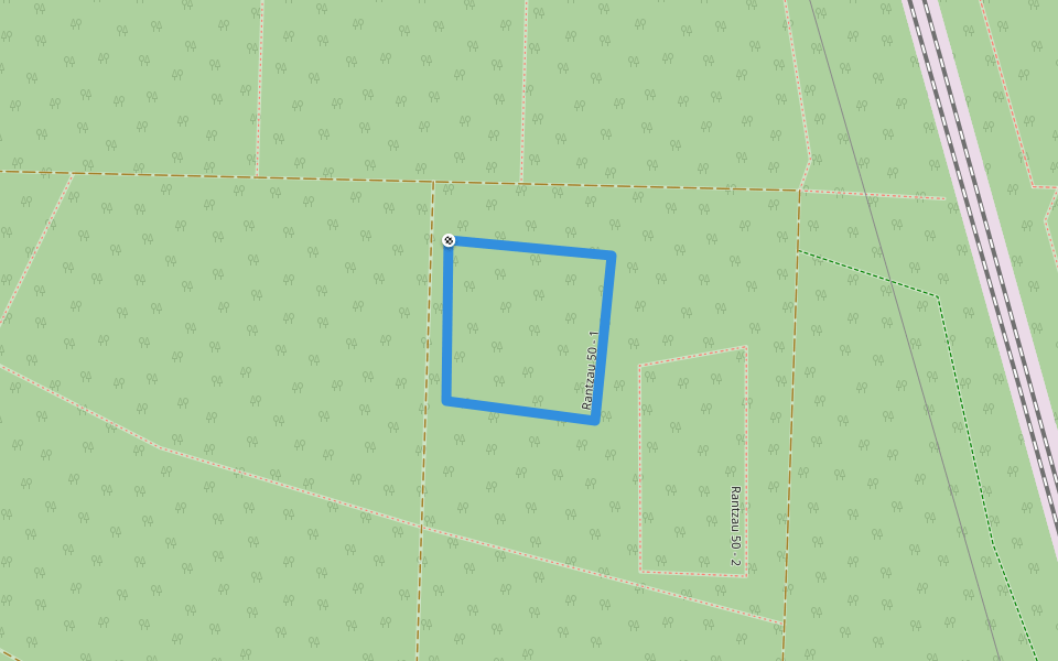 Rantzau 50 - 1 walking route map in Quickborn