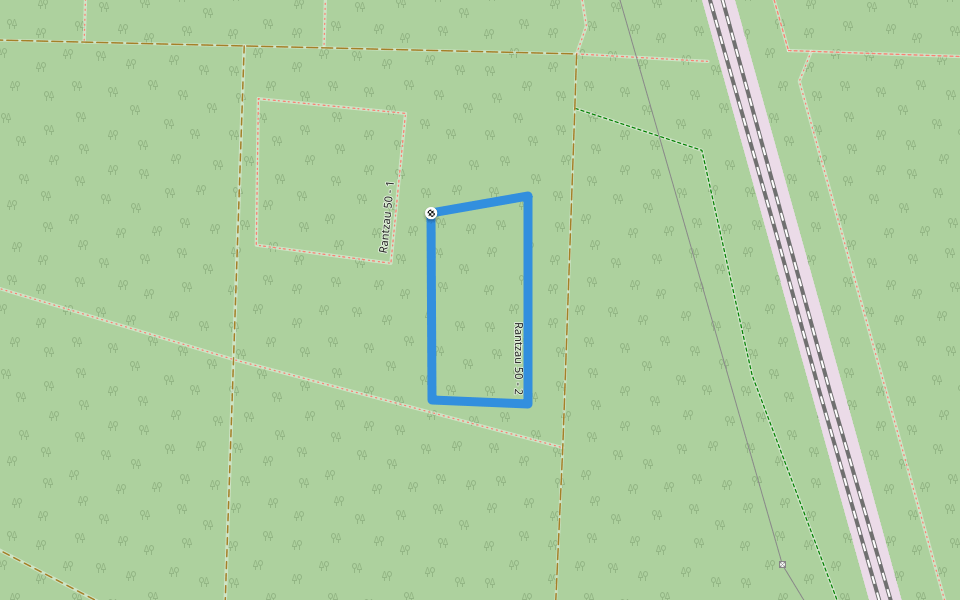 Rantzau 50 - 2 walking route map in Quickborn