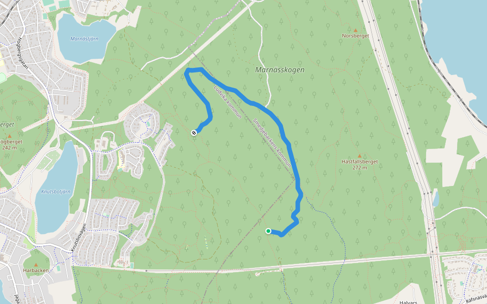 7an walking route map in Ludvika