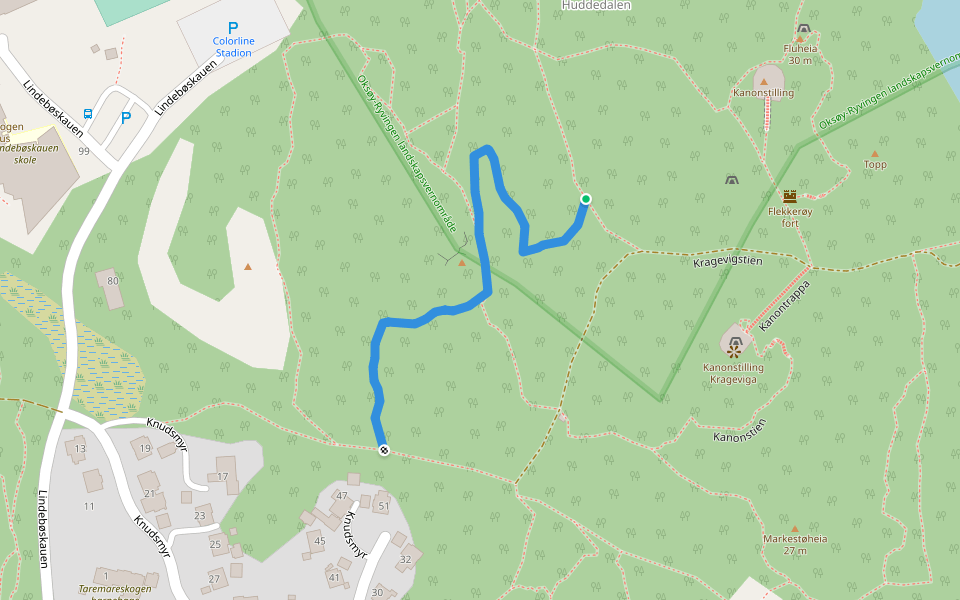 Den andre walking route map in Skålevik