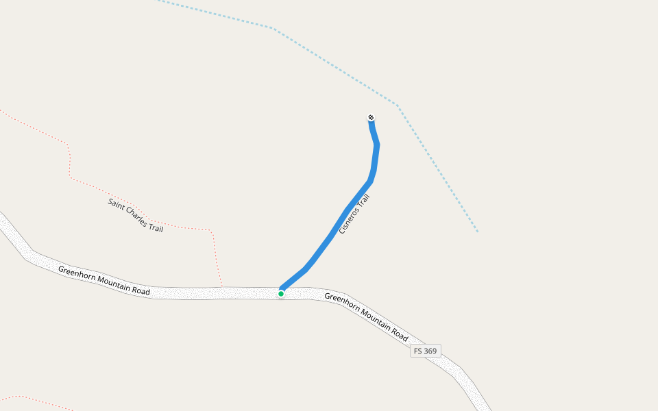 Cisneros Trail walking route map in Rye