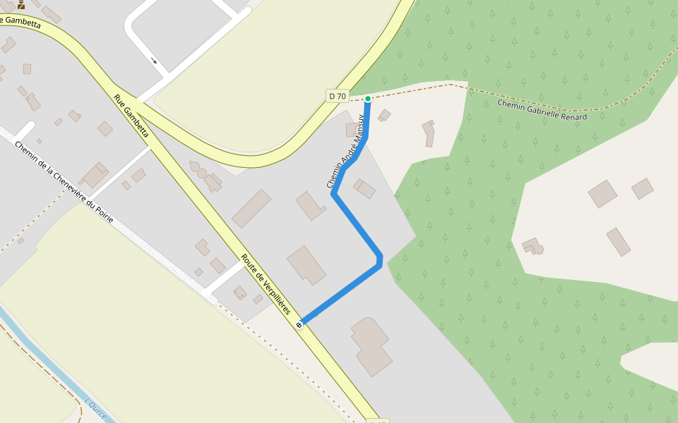 Chemin André Mansuy walking route map in Essoyes