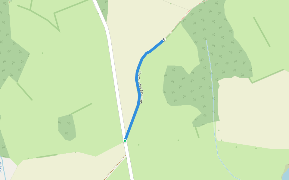 Chemin des Betoulles walking route map in Saint-Agnant-de-Versillat