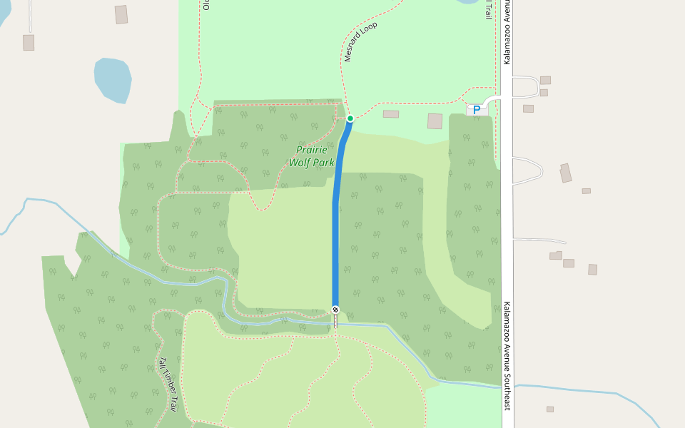 Yankee Boy Loop / Old Gull Trail / Whitetail Trail / Prairie Wolf Loop walking route map in Caledonia