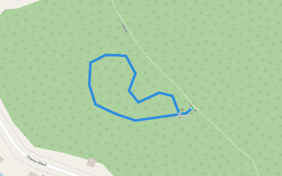 Sentier des Petites Merveilles walking route map in Coaticook