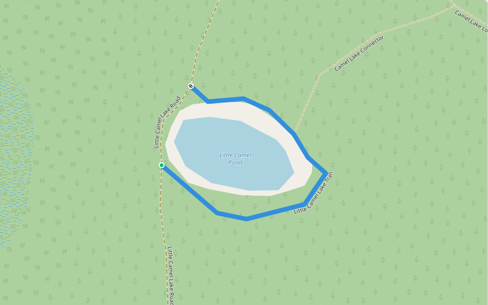 Little Camel Lake Trail walking route map in Bristol