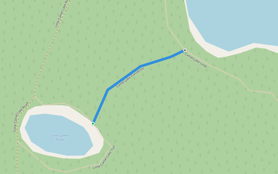 Camel Lake Connector walking route map in Bristol