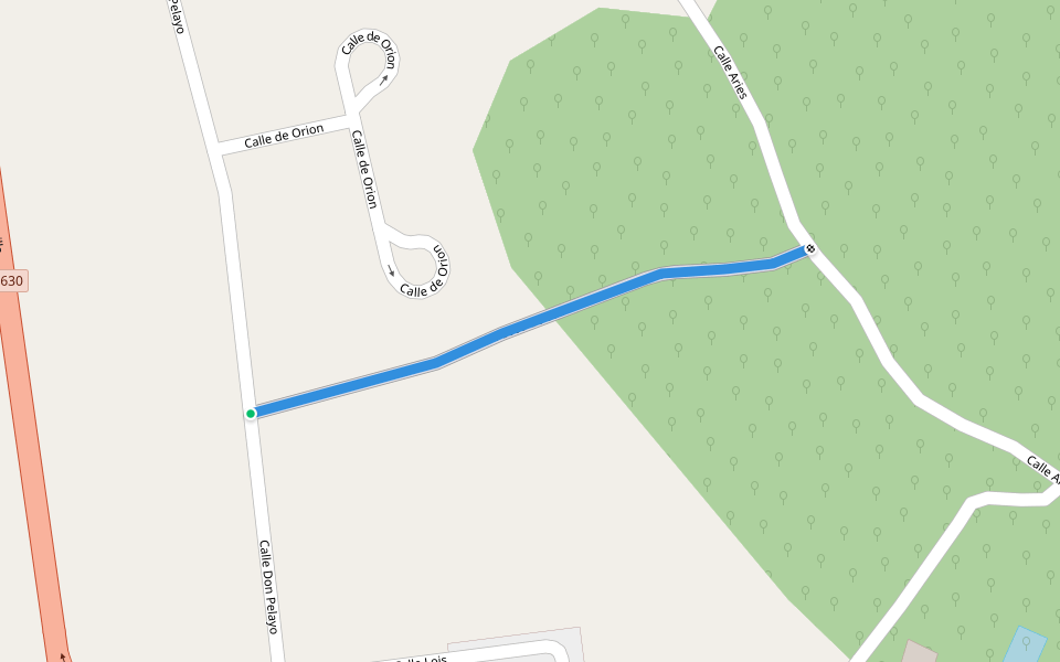 Paseo de Leo walking route map in Garrafe de Torío