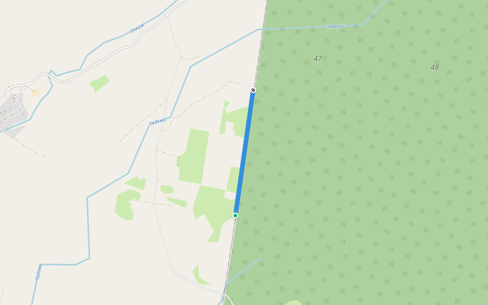 гр. посёлок walking route map in Kamennoe