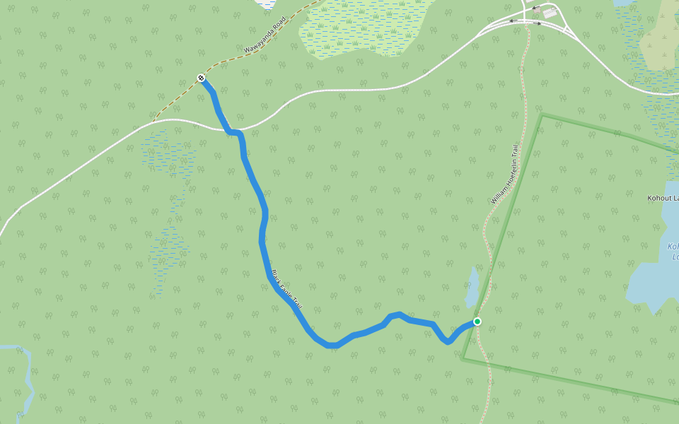Black Eagle Trail walking route map in Vernon Township
