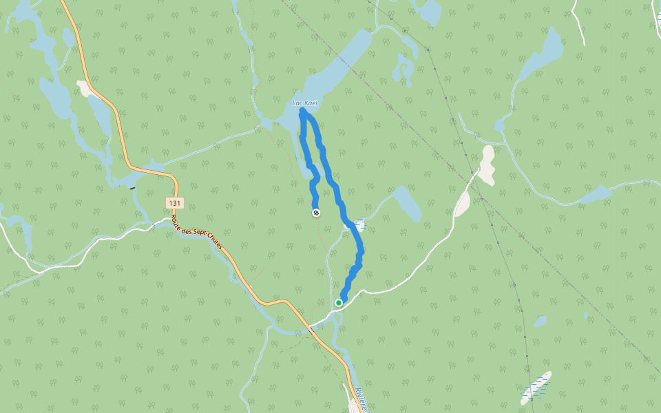 Sentier Maskanaw walking route map in Sainte-Émélie-de-l'Énergie