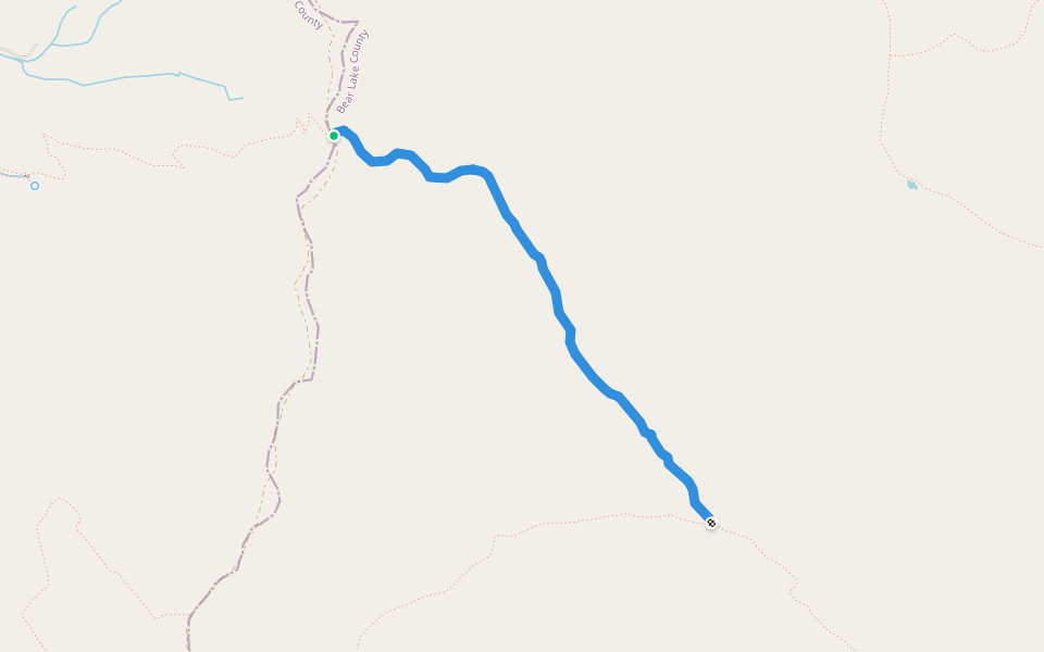 North Fork St Charles walking route map in Saint Charles
