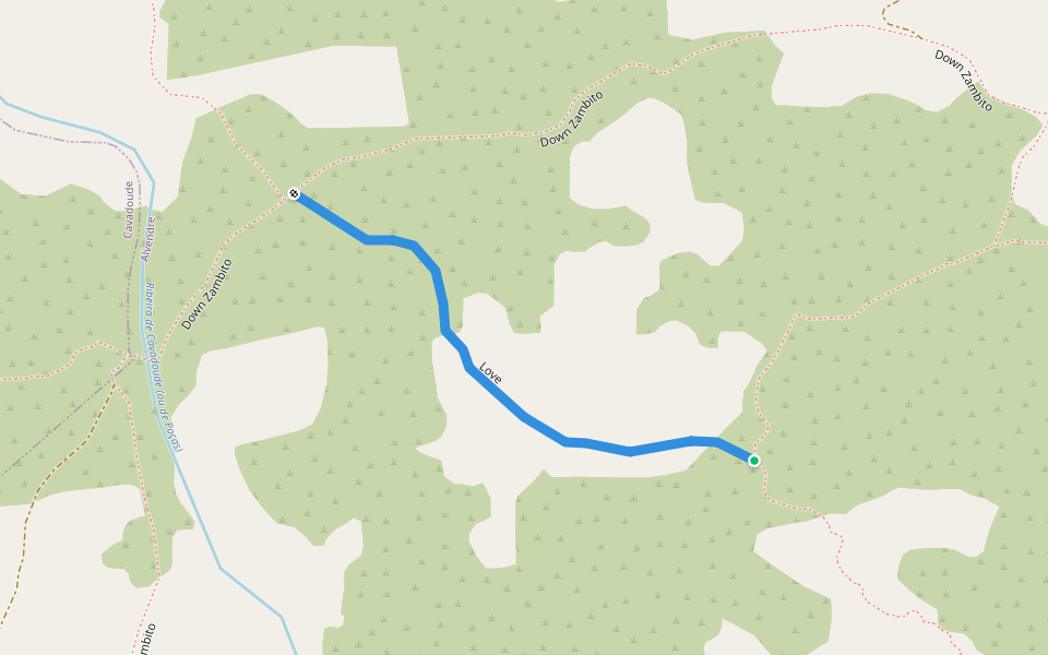Love walking route map in Guarda