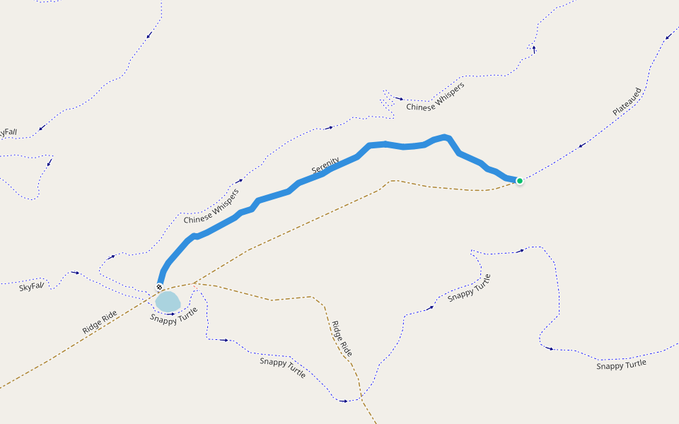 Serenity walking route map in Mount Mort