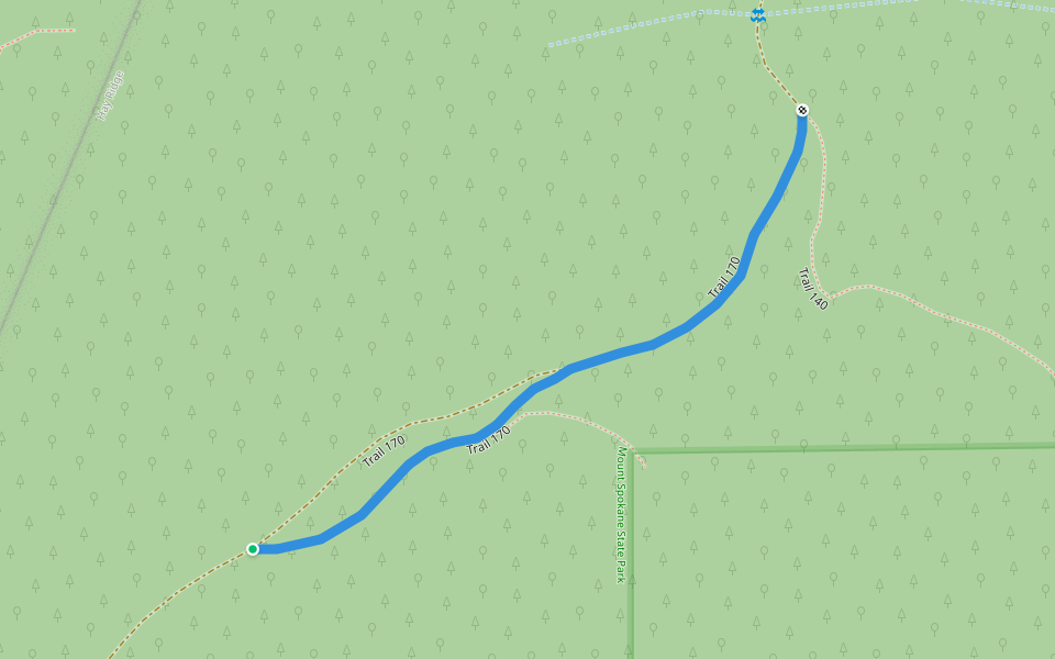Trail 170 walking route map in Mead