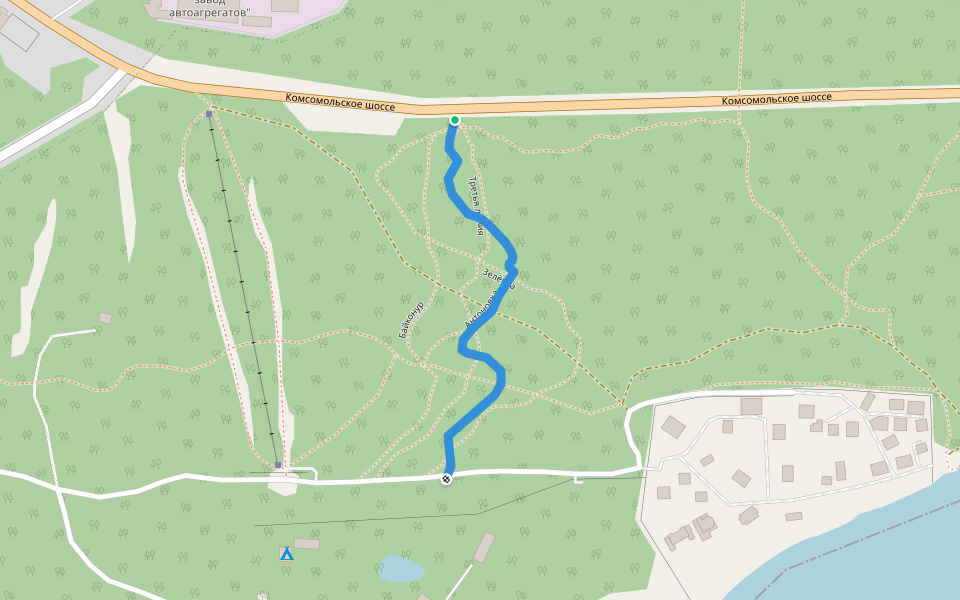 Антоновка walking route map in Tolyatti