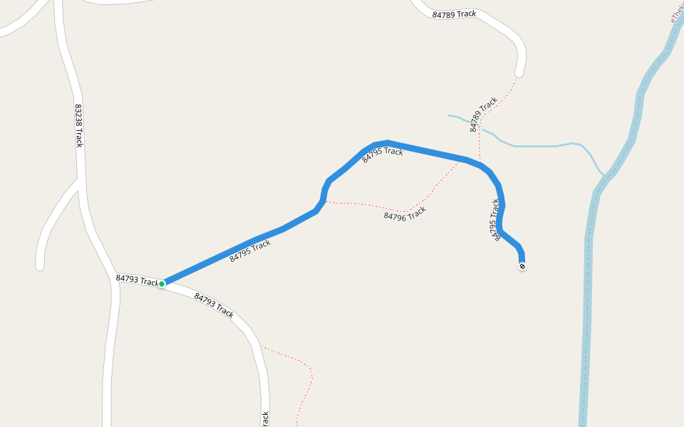 84795 Track walking route map in Golokodo-Ensimbini