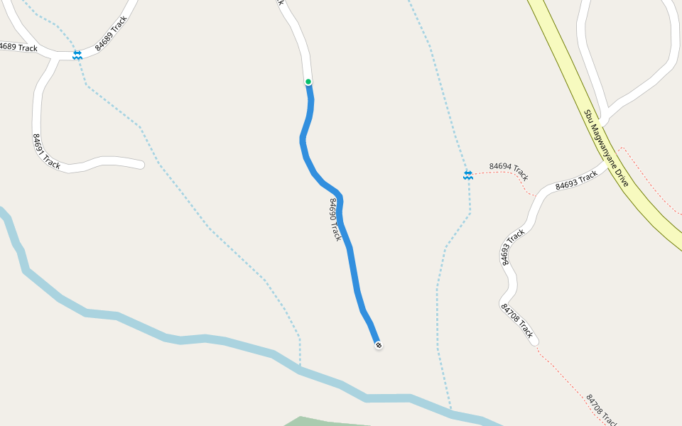 84690 Track walking route map in Golokodo-Ensimbini