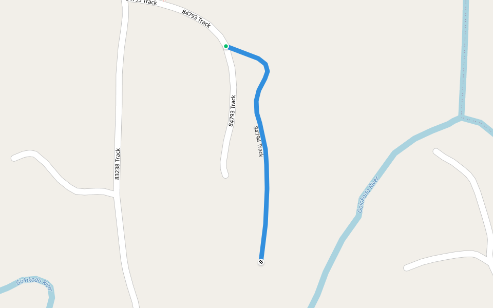 84794 Track walking route map in Golokodo-Ensimbini