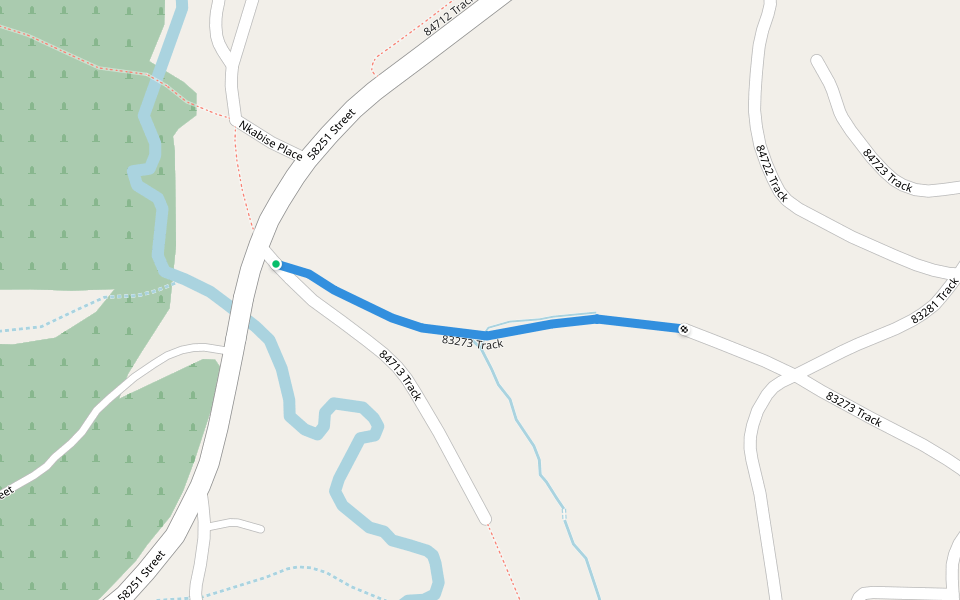 83273 Track walking route map in Folweni