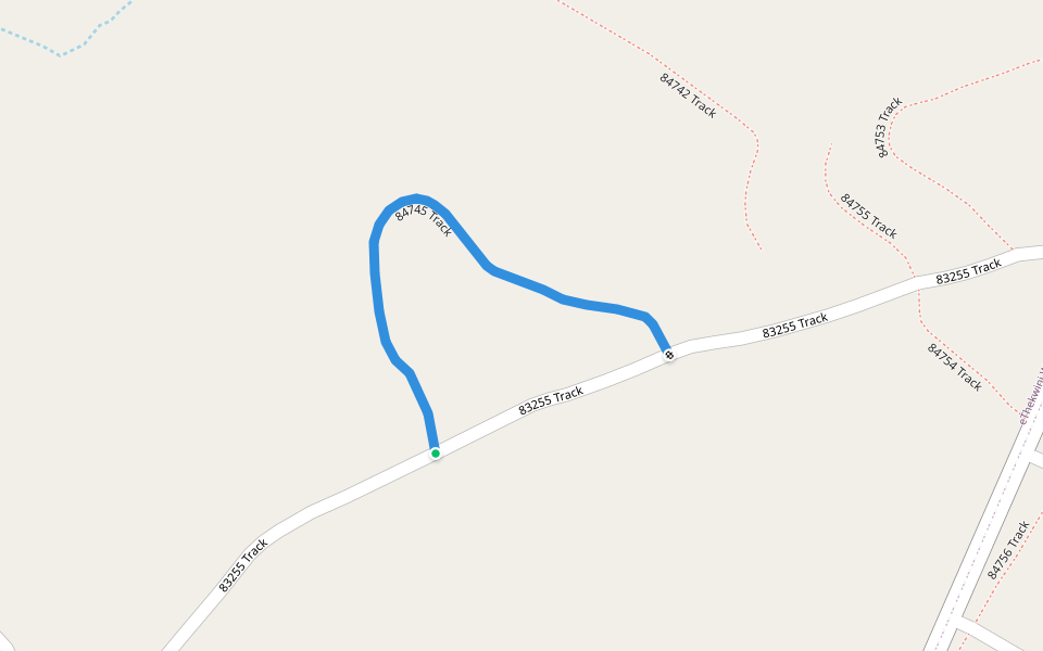 84745 Track walking route map in Golokodo-Ensimbini