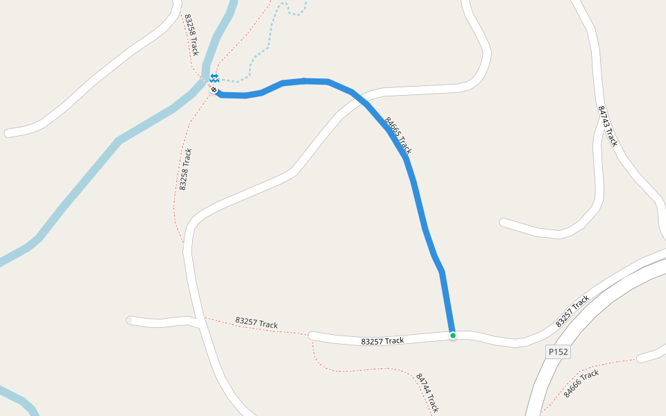 84665 Track walking route map in Golokodo-Ensimbini