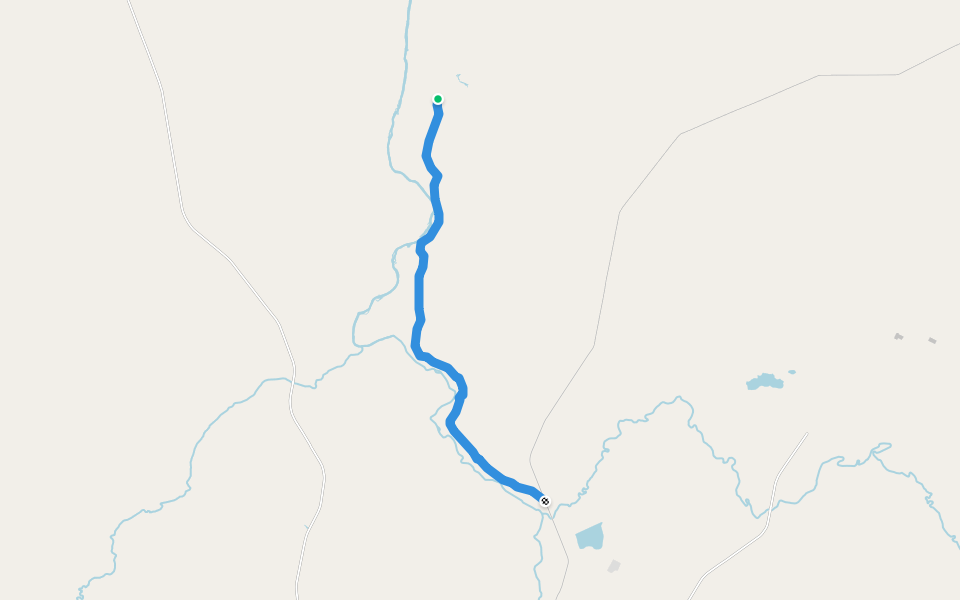 Retkeilyreitti walking route map in Savukoski