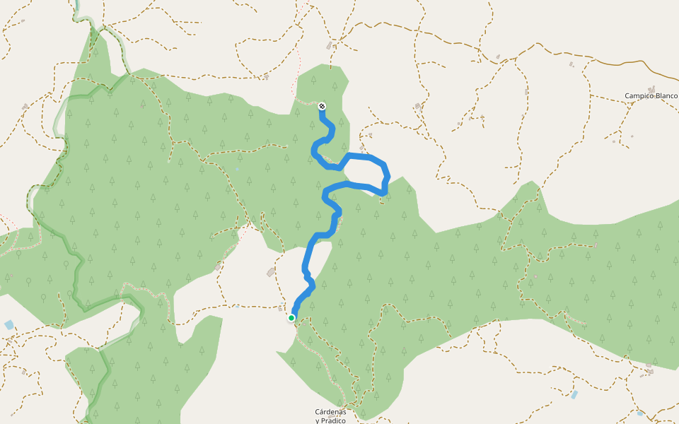 senda del pradico walking route map in Palma de Majorque