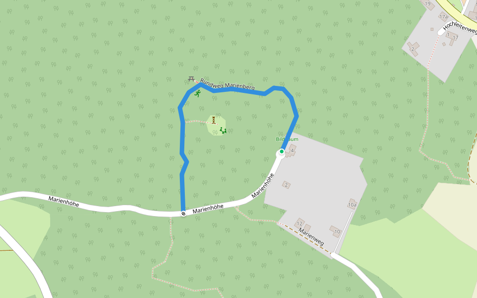 Rundweg Marienberg walking route map in Ybbs an der Donau