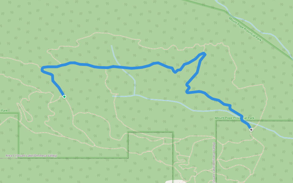 Nature's Own walking route map in Fort St. James