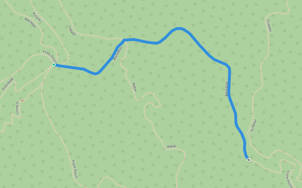 Backdoor walking route map in Prince George