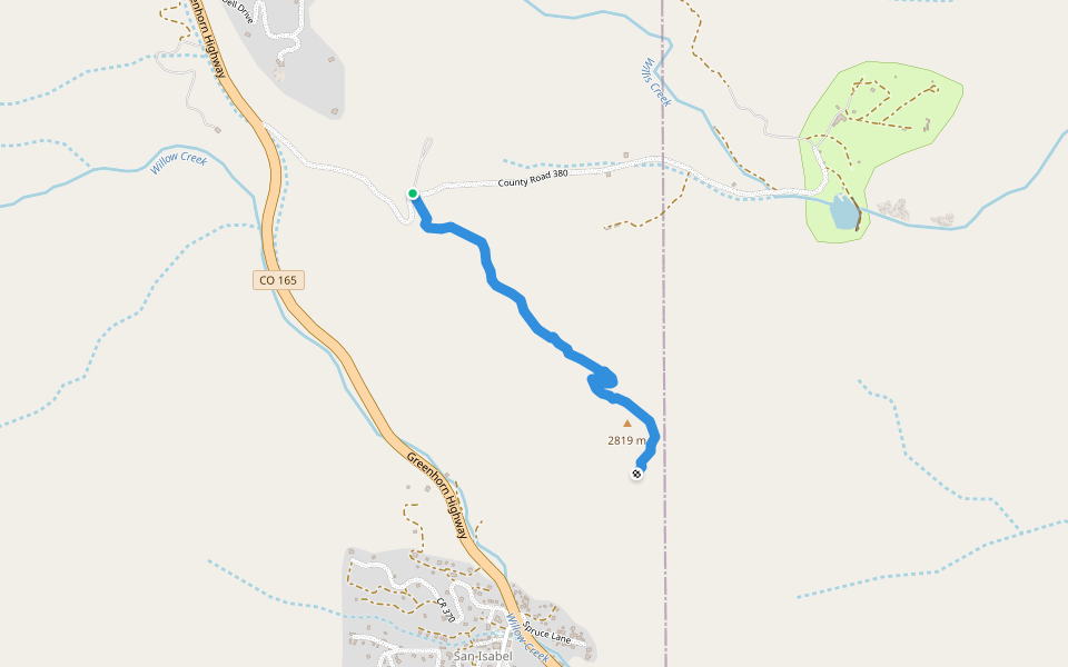 Wachob Trail walking route map in Rye