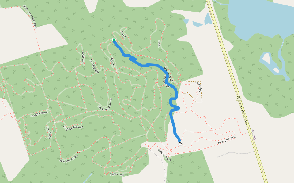 ButterNuts walking route map in Uxbridge