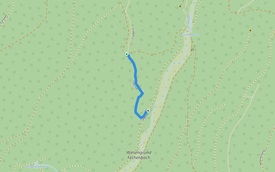 Laterndl walking route map in Collenberg