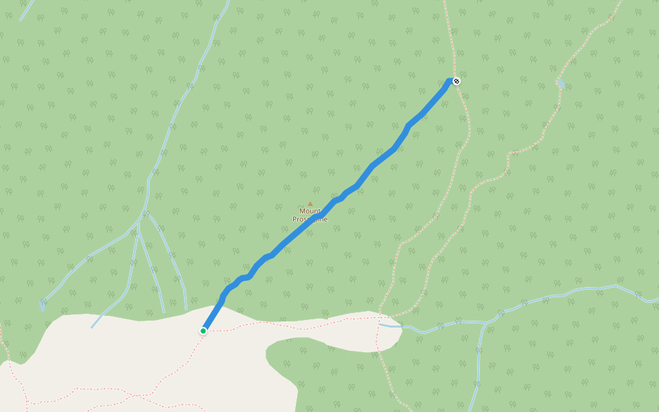 Proserpine Connector walking route map in Likely