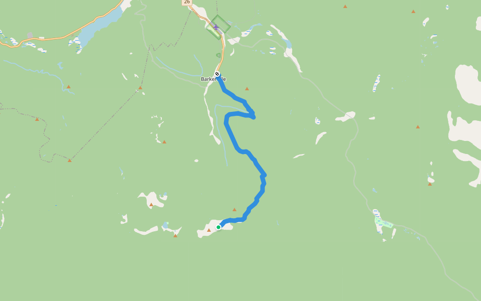 Proserpine Multi-Use Connector Trail walking route map in Likely