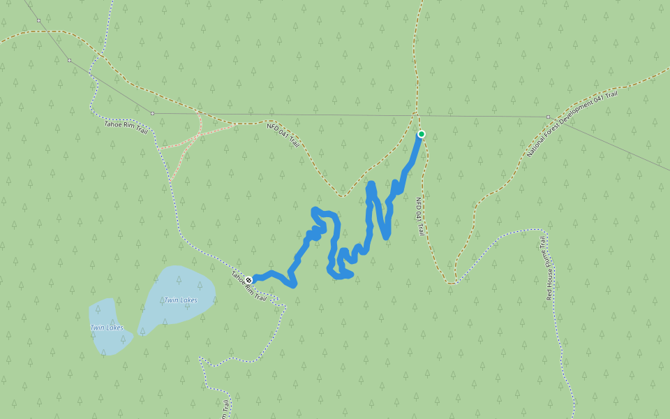 Snapdragon Trail walking route map in New Washoe City