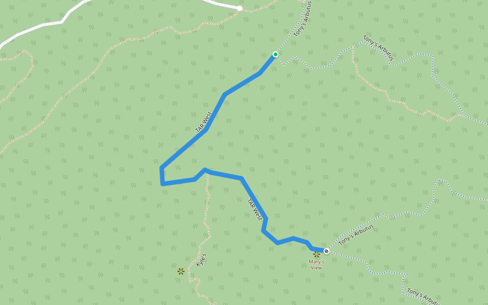 TAR West walking map