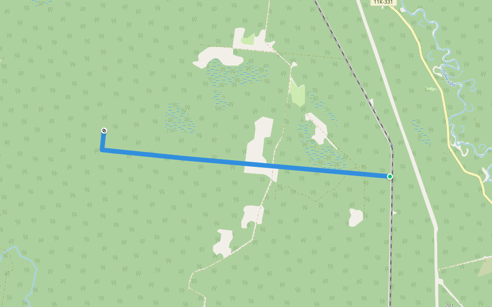 кварталка walking route map in Hovaya Gap'
