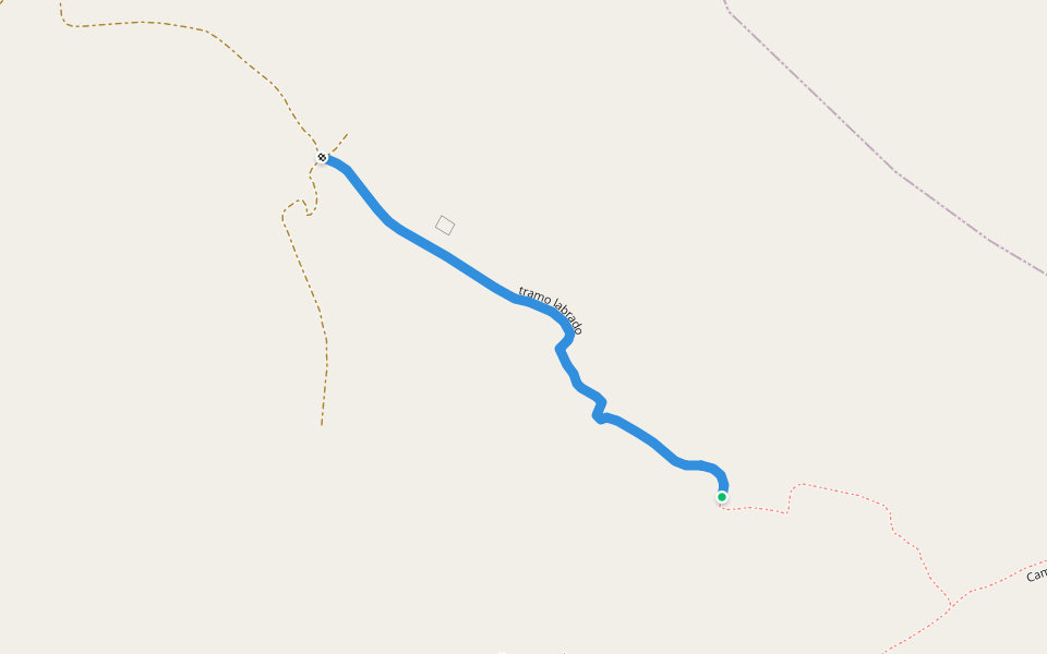 tramo labrado walking route map in Fonz