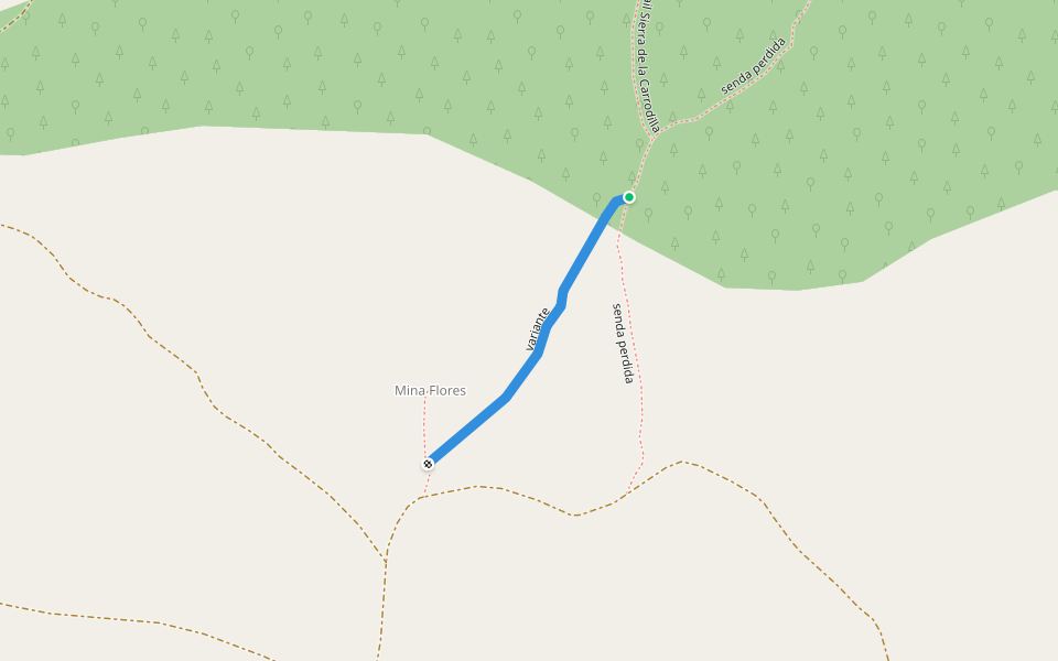 variante walking route map in Fonz