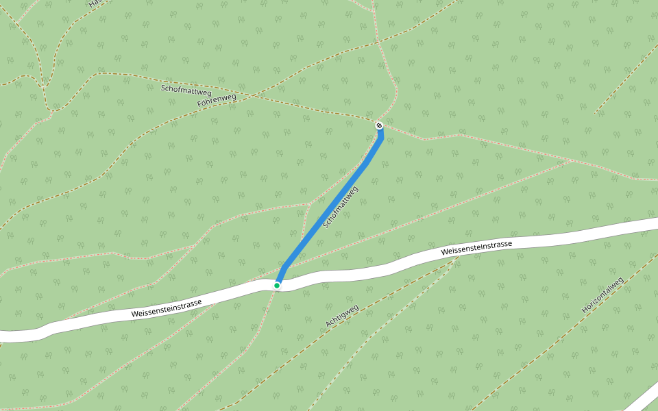 Schofmattweg walking route map in Welschenrohr-Gänsbrunnen