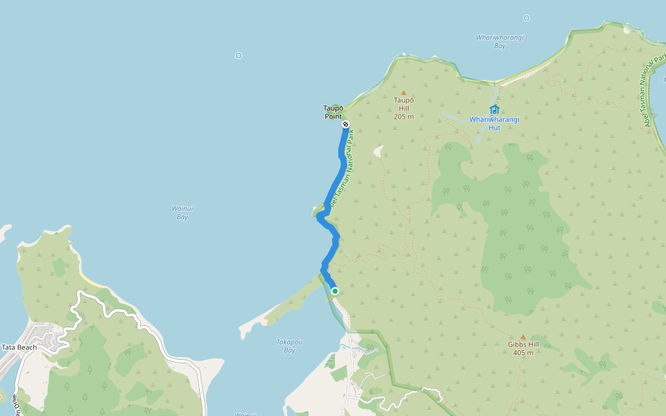 Taupo Point Track (DoC) Hiking Wainui Bay, Tasman Pacer