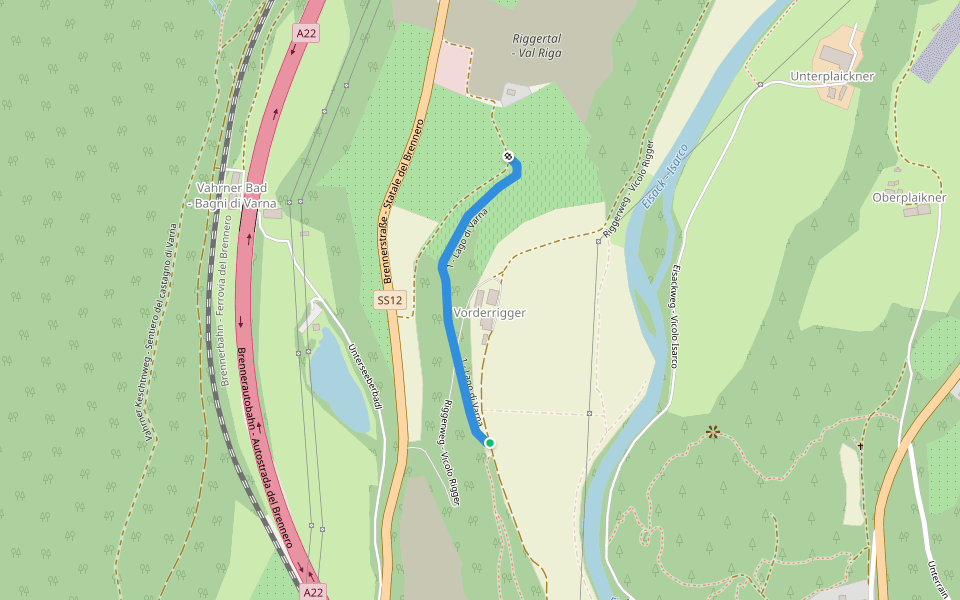 1 - Lago di Varna walking route map in Varna