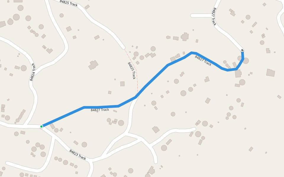 84827 Track walking route map in Cele