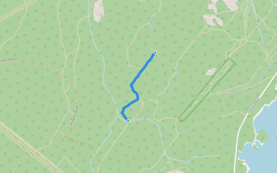 Yhdyspolku kuntovitoselle walking route map in Seinäjoki