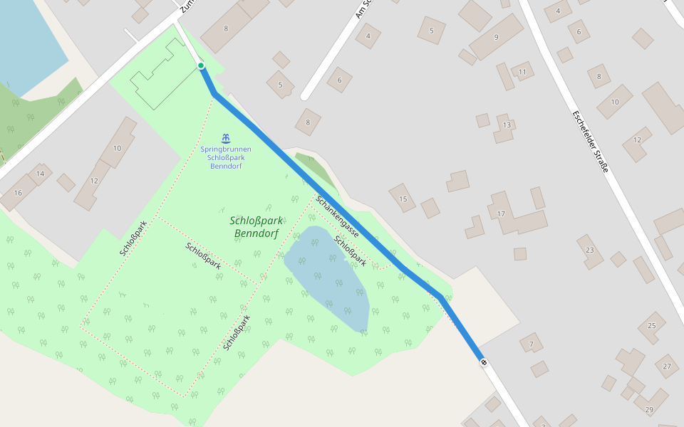 Schänkengasse walking route map in Frohburg