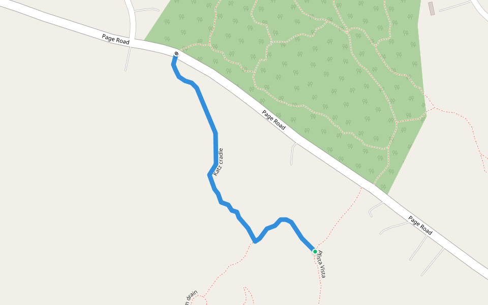 Katz cradle walking route map in Bow